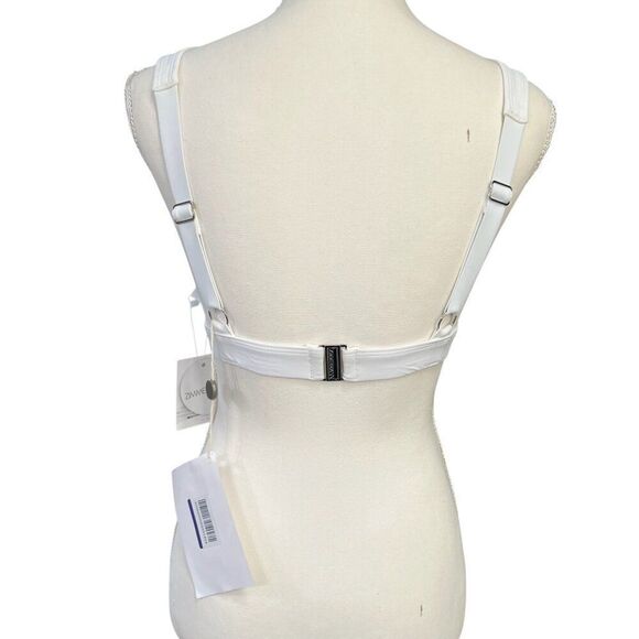 Zimmermann Separates NWT Bonded Wide Tri Bra Swim Top White Size 6/8 A/B - Picture 3 of 8